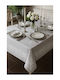 SteweHome Tablecloth With Gray Lace 160x220cm