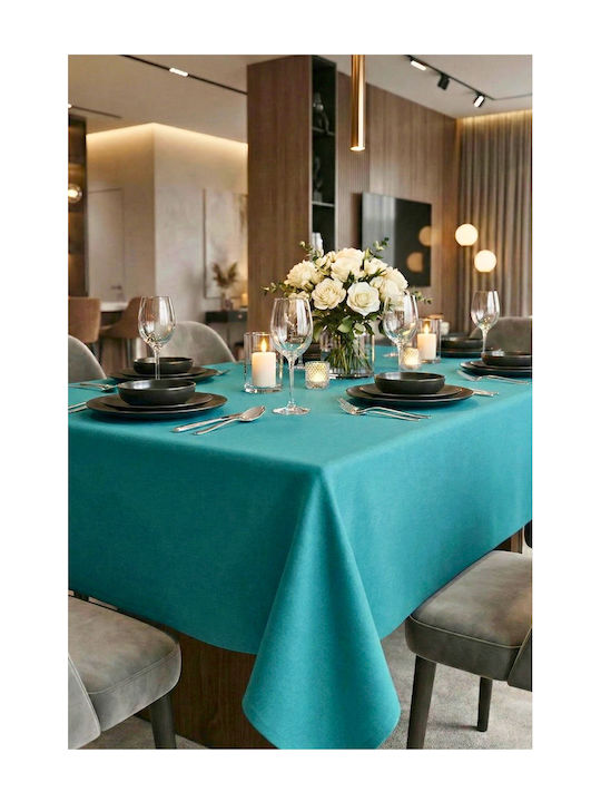 SteweHome Cotton Turquoise Tablecloth 140x220cm
