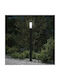 vidaXL Outdoor Small Post Floor Lamp 40W IP44 for E27 Socket Black