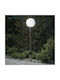 vidaXL Outdoor Small Post Floor Lamp 40W IP44 for E27 Bulb Silver