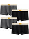 Boxeri pentru Bărbați Black Grey 4Pack