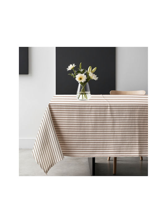 SteweHome SteweHome Baumwoll Tischdecke Strick Braun 140x220cm
