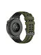 Curea Silicon Rugged Grid Garmin Forerunner 255 Vivoactive 4 Venu 2 45mm Verde Army