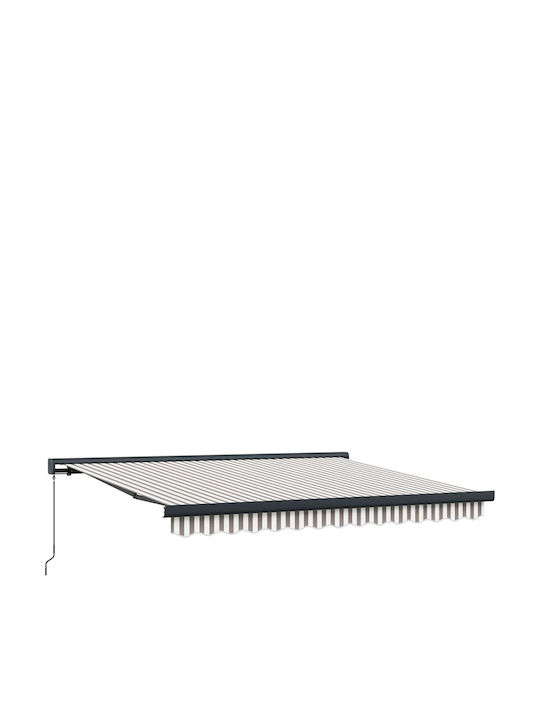vidaXL Τέντα Βεράντας Γκρι 3.5x2.5m
