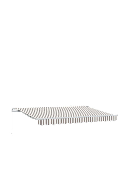vidaXL Τέντα Βεράντας Γκρι 3.5x2.5m