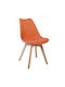 Tino Dining Chair Made of Orange Polypropylene