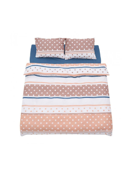Heinner Set Cearceafuri de Pat King Size cu Elastic 180x200cm Polk 4 Bucăți