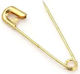 Metal Safety Pins Gold Size Selection 46mm