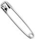 Metal Safety Pins Silver Size Selection 32mm