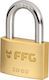 FFG Brass Padlock with Key 40mm