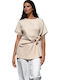 Malvina Women's Beige Blouse