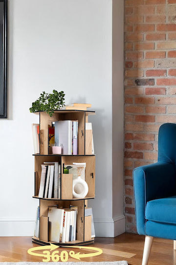Bibliothek Braun 44x20x86cm STE-016190-P16190