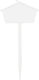 Plastic Plant Label Spike 15cm 6 Colors Head Dimensions 7x4cm White