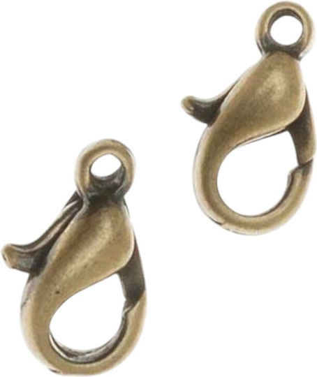 Metallic Parrot Clasp Bronze Choice Size 20mm