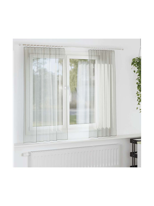 vidaXL vidaXL Vorhänge Fenster mit Obere Regist...