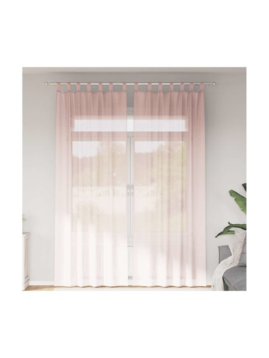 vidaXL vidaXL Vorhänge mit Obere Registerkarte Hellrosa 140x260cm
