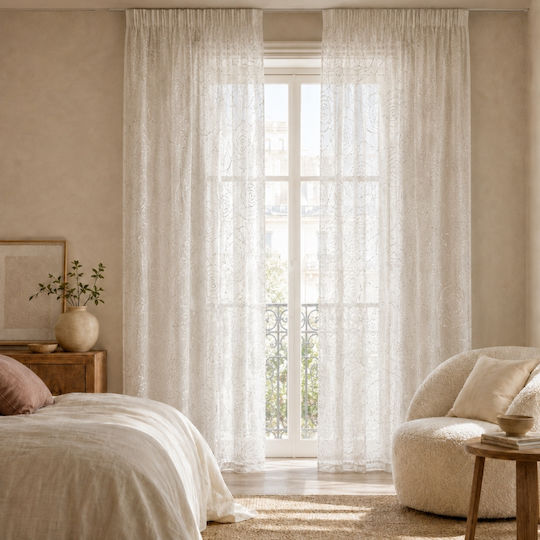 My Home Luxury Perdea cu Bandă Ecru 280x270cm