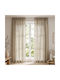 My Home Luxury Vorhang mit Bleistiftfalten Beige Sand 280x270cm