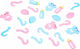 Confetti Gender Reveal Light Blue 24 Pieces