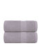vidaXL Bath Towel Set 2 pcs 30x50cm Grey