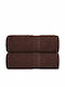 vidaXL Set De Prosoape De Baie 2 Buc 30x30 Cm Maro Greutate 360 Gr/m²