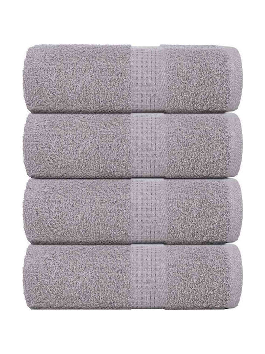 vidaXL vidaXL Badetücher 4-teiliger Handtuch-Set 30x30cm Graue