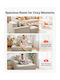 Scaun De Relaxare Cu Puf Bej 111.5x149x74cm
