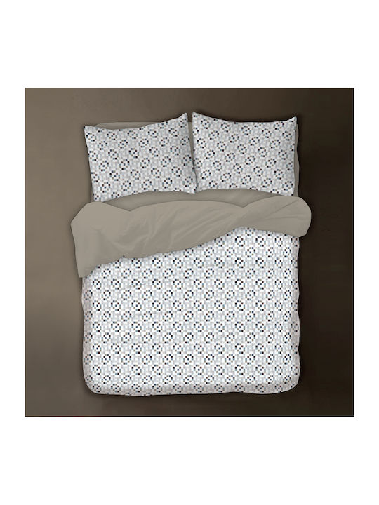 Isadore Lorraine New Special Ediiton Σετ Σεντόνια Μονά 160x260εκ. Mellow-chess-stone-grey (3τμχ)