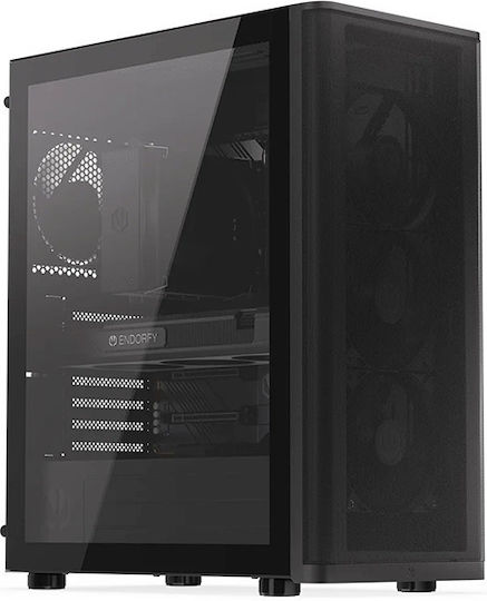Endorfy Ventum 400 Air Gaming Midi Tower Computer Case with Side Window Black