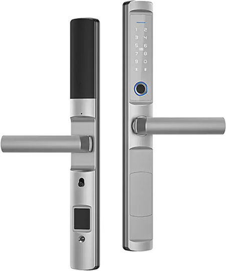 MOES Electronic Lock in Silver Color with Bluetooth Connectivity