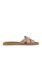 Damen Flache Sandalen Braun