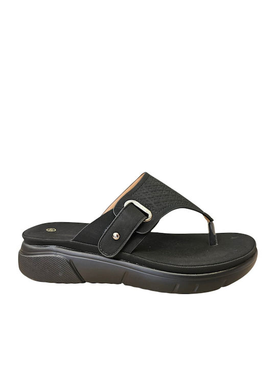 Alta Moda Women's Anatomic Black Sandals
