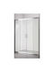 Crown Shower Cabin for Shower with Sliding Door 170x185cm Clear Glass Chrome