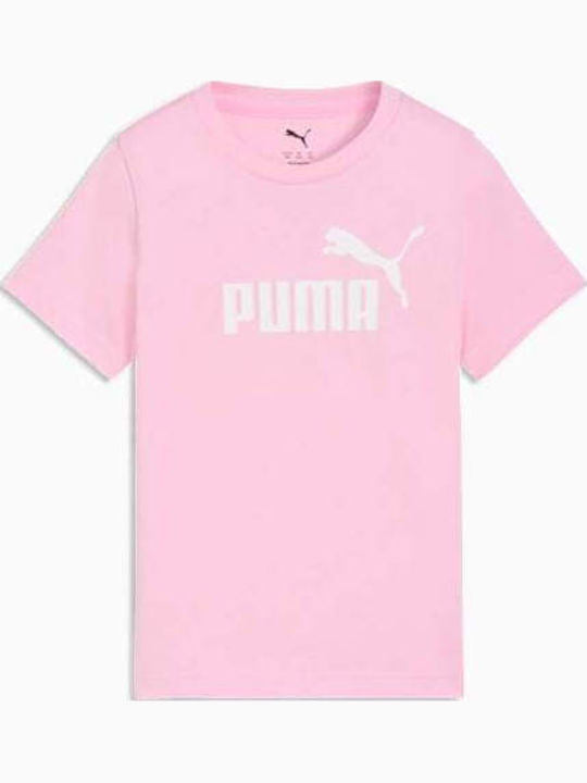 PUMA Kinderoberteile Rosa Logo Tee