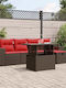 vidaXL Garten- und Outdoor-Möbelsets Wohnzimmer Typsatz 6 Stück Braun mit Kissen