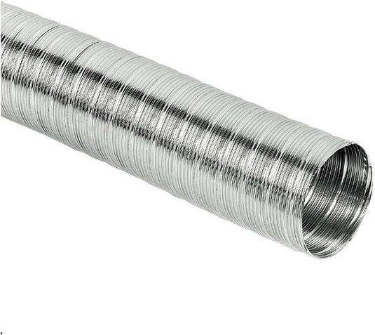 Flexible Stainless Steel Air Duct 2 Meters Φ-140 Resistance 30°c 400°c Thickness 0.090mm Aisi 304 Ba Inoxshell