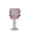 Griffe Montenapoleone Glass Goblet Pink Glass