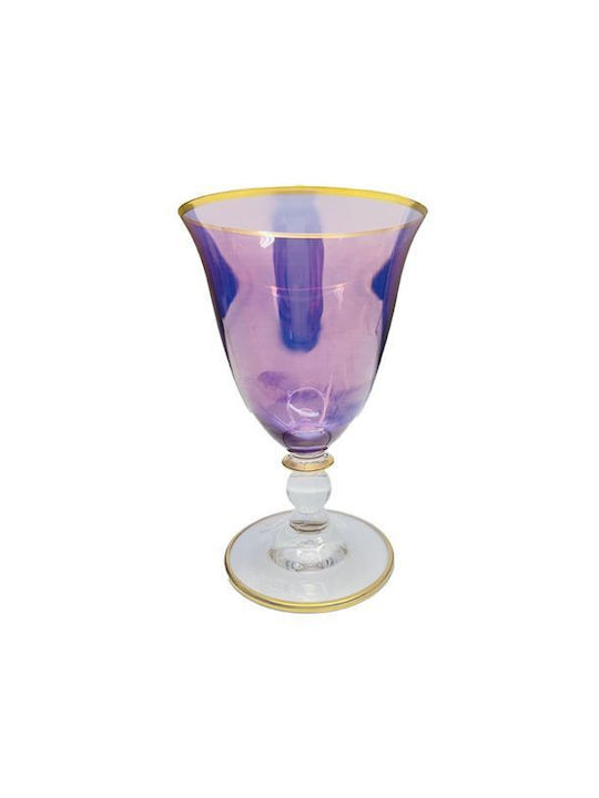 Griffe Montenapoleone Water Glass Goblet In Gold Color