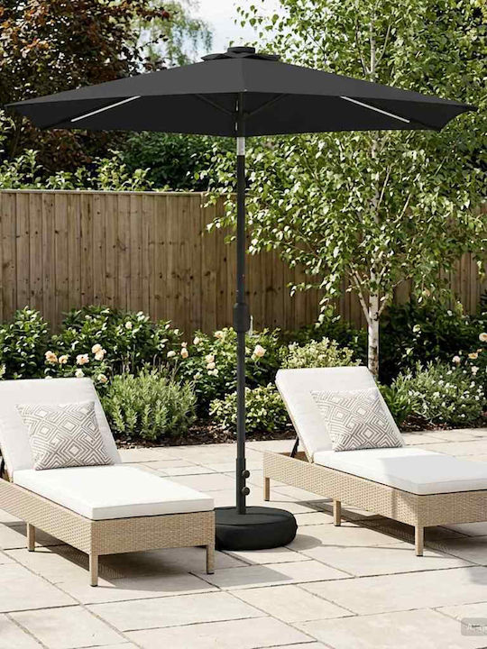 Aluminum Grey Garden & Terrace Parasol 2.3x2.3xHeight 2.28m