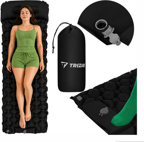 Trizand Αυτοφούσκωτο Μονό Υπόστρωμα Camping 190x60cm Πάχους 2cm