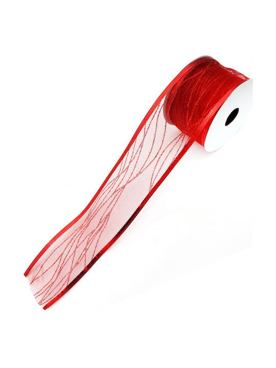 Christmas Red Ribbon 4x2.8cm 1 Piece