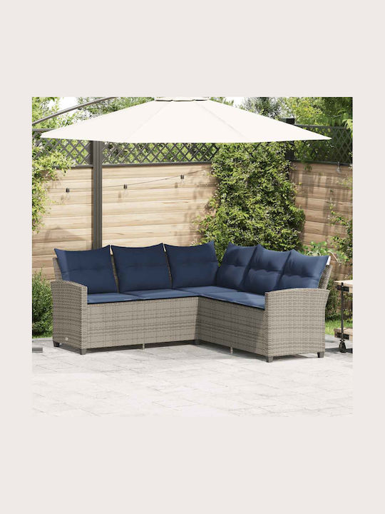 Corner Outdoor Rattan Sofa with Cushions