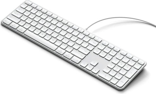 Satechi Slim LX3 Αριθμητικό Πληκτρολόγιο για Tablet Συμβατό με Mac Ασημί
