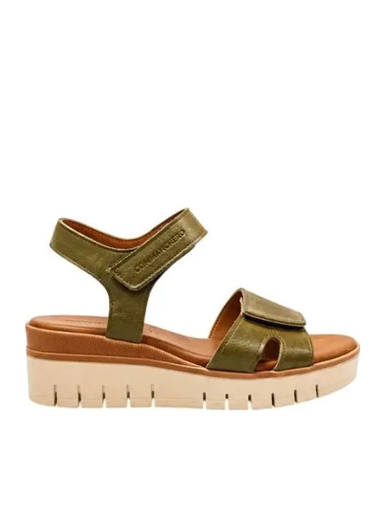 Commanchero Original Sommer Damenplattformen Khaki