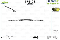 Valeo Silencio Performance Spoiler Υαλοκαθαριστήρας Οδηγού 550mm Valeo Silencio Performance Spoiler Υαλοκαθαριστήρας Οδηγού 550mm