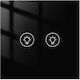MOES Recessed Touch Wall Switch Double Aller Retour Black