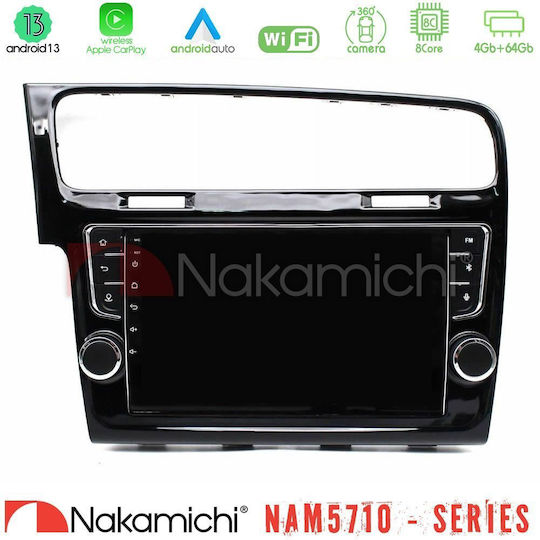 Nakamichi Ηχοσύστημα Αυτοκινήτου για Volkswagen Golf Audi A5 2013 – 2018 (Bluetooth/USB/WiFi/GPS/Apple-Carplay/Android-Auto) με Οθόνη Αφής 9"