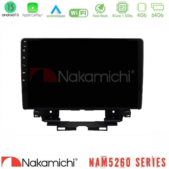 Nakamichi Car Audio System for Renault Kangoo 2022-2023 Bluetooth USB AUX WiFi GPS Apple CarPlay Android Auto with 10" Touch Screen