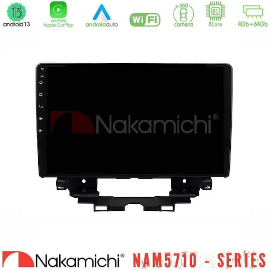 Nakamichi Car Audio System for Renault Kangoo Audi A5 2010 with Touch Screen 10" Bluetooth USB Wi-Fi GPS Apple CarPlay Android Auto