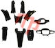 Modenas Kriss 115 Set Kit of Plastic Suits Black Without Outer Leg Guards 10 Pieces